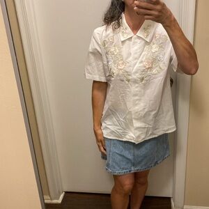 Laura Scott vintage embroidered blouse